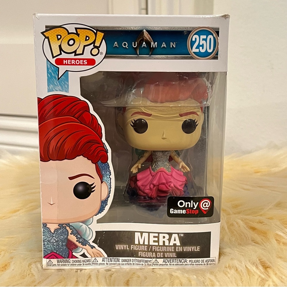 Funko Pop! Mera #250 Aquaman Vinyl Figure GameStop Exclusive